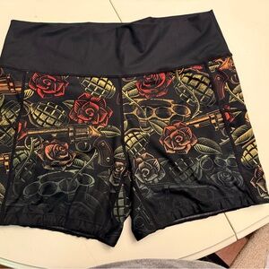 Constantly Varied Gear Black Floral Bike Shorts